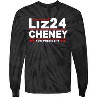 Liz Cheney 2024 For President Tie-Dye Long Sleeve Shirt