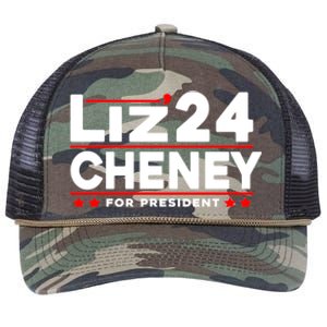 Liz Cheney 2024 For President Retro Rope Trucker Hat Cap