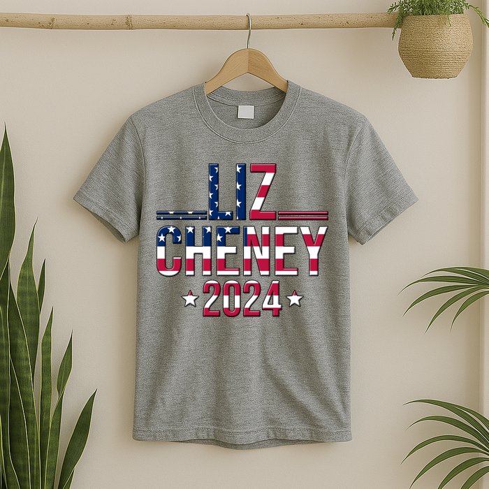 Liz Cheney 2024 American Flag T-Shirt