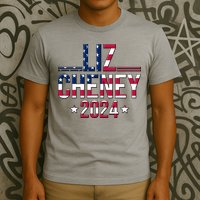 Liz Cheney 2024 American Flag T-Shirt