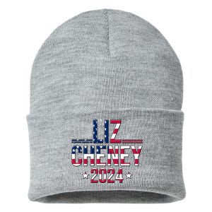 Liz Cheney 2024 American Flag Sustainable Knit Beanie