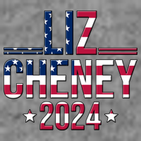 Liz Cheney 2024 American Flag Baby Bodysuit