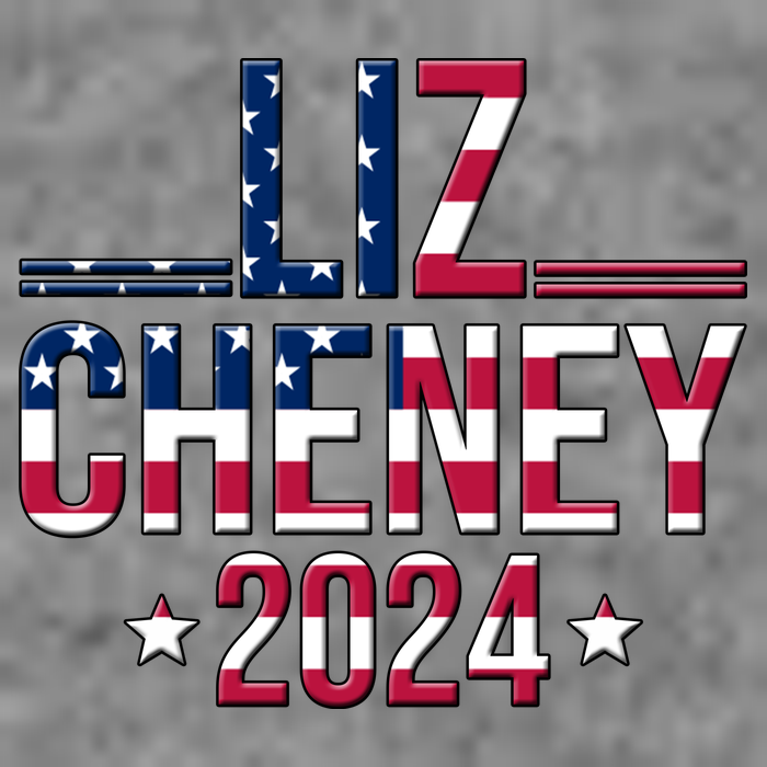 Liz Cheney 2024 American Flag Baby Bodysuit