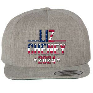 Liz Cheney 2024 American Flag Wool Snapback Cap