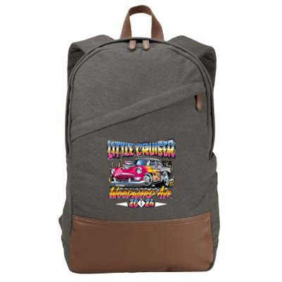 Little Cruiser 2024 Kid Design Muscle Car Pink Version Cotton Canvas Backpack