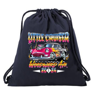 Little Cruiser 2024 Kid Design Muscle Car Pink Version Drawstring Bag