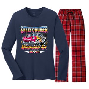 Little Cruiser 2024 Kid Design Muscle Car Pink Version Women's Long Sleeve Flannel Pajama Set 