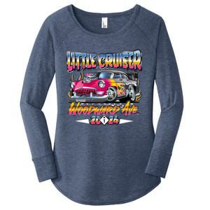 Little Cruiser 2024 Kid Design Muscle Car Pink Version Women's Perfect Tri Tunic Long Sleeve Shirt