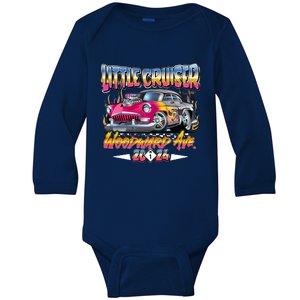 Little Cruiser 2024 Kid Design Muscle Car Pink Version Baby Long Sleeve Bodysuit