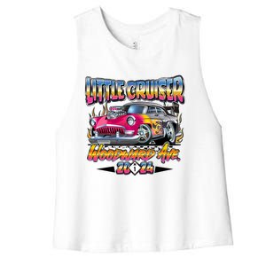 Little Cruiser 2024 Kid Design Muscle Car Pink Version Women's Racerback Cropped Tank