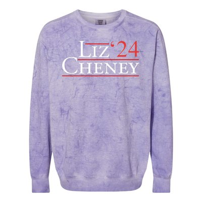 Liz Cheney '24 2024 Election Colorblast Crewneck Sweatshirt