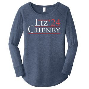 Liz Cheney '24 2024 Election Women's Perfect Tri Tunic Long Sleeve Shirt