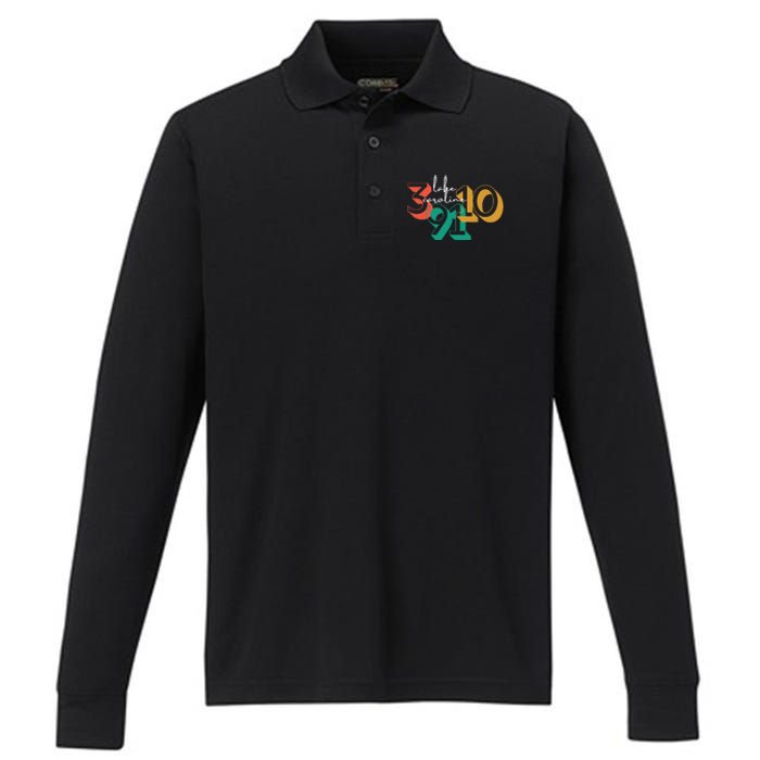 Lake Caroline 39110 Performance Long Sleeve Polo