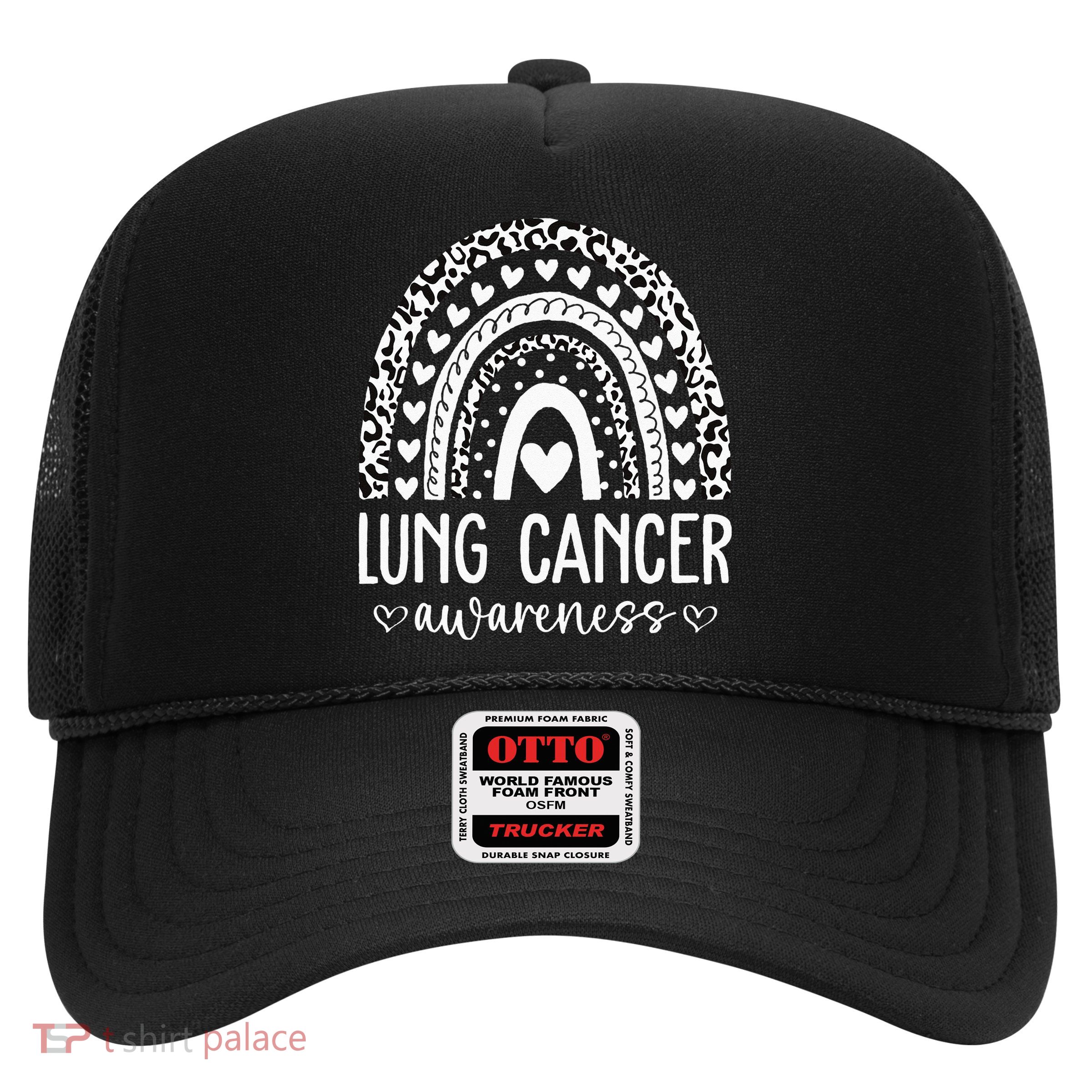 Lung Cancer Awareness We Wear White Lung Cancer Suuport Trucker Hat