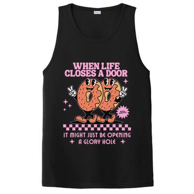 Life Closes A Door Funny Embarrassing Gag Glory Hole Meme PosiCharge Competitor Tank