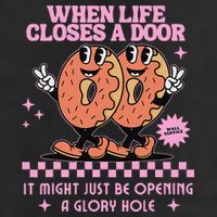 Life Closes A Door Funny Embarrassing Gag Glory Hole Meme Hat