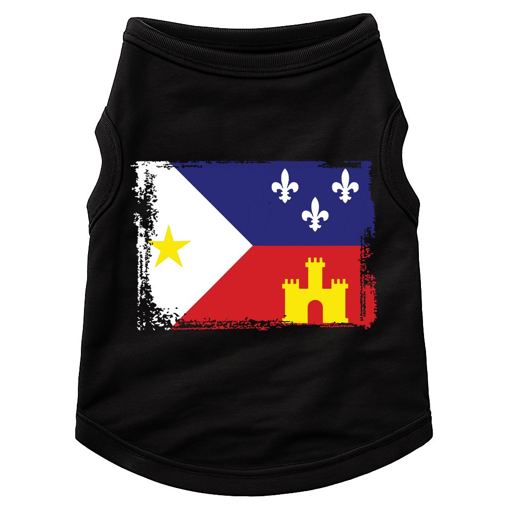 Louisiana Cajun Acadiana Flag Doggie Tank