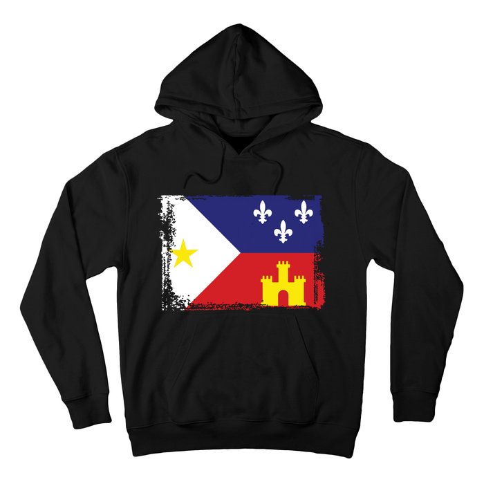 Louisiana Cajun Acadiana Flag Hoodie