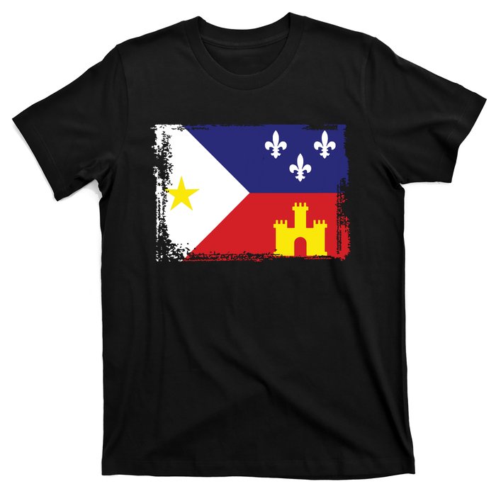 Louisiana Cajun Acadiana Flag T-Shirt