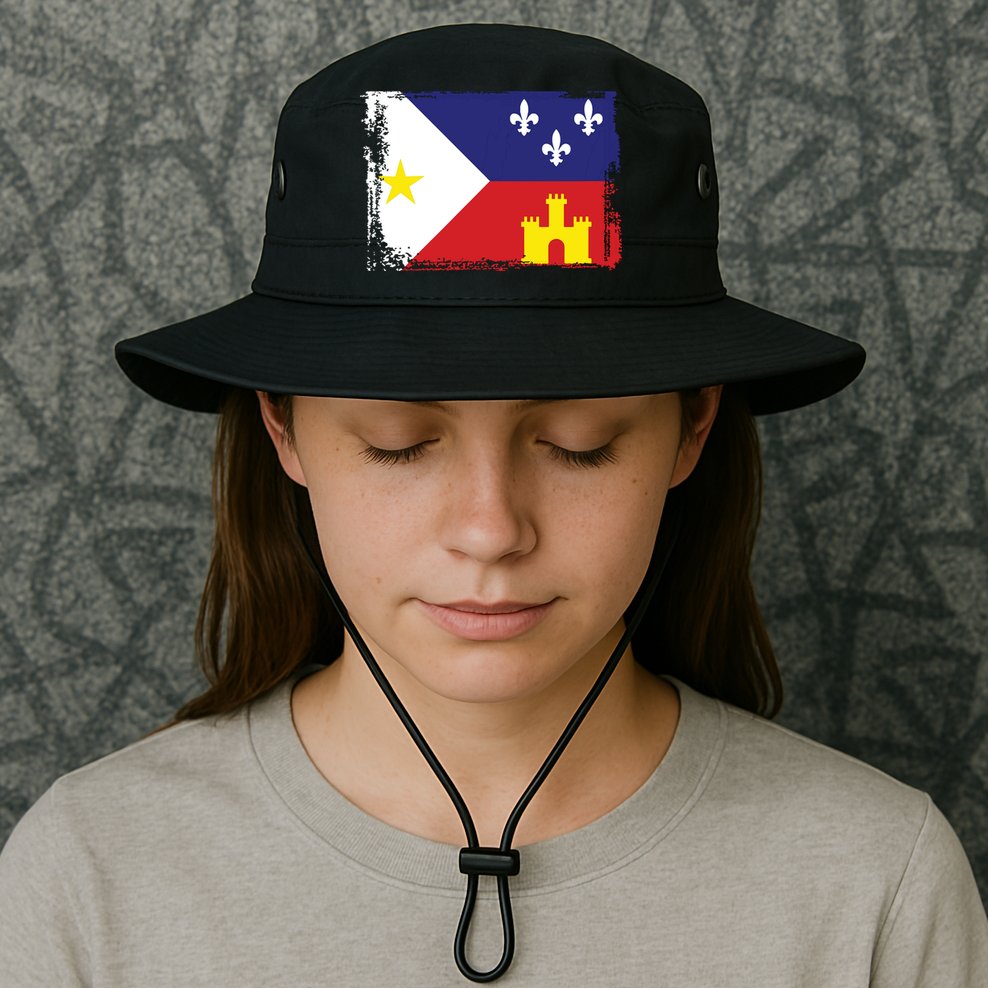 Louisiana Cajun Acadiana Flag Bucket Hat
