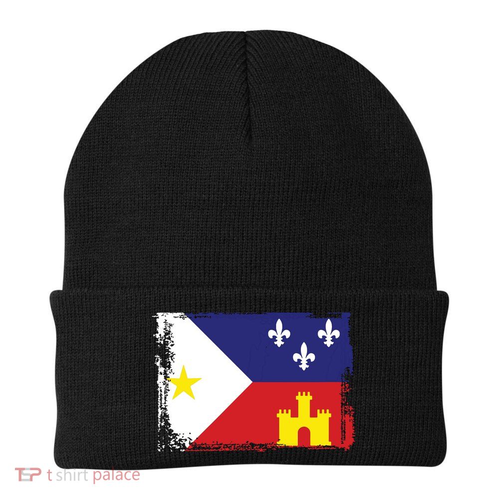 Louisiana Cajun Acadiana Flag Beanie