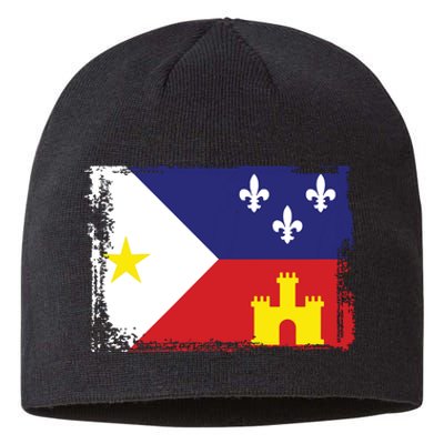 Louisiana Cajun Acadiana Flag Sustainable Beanie