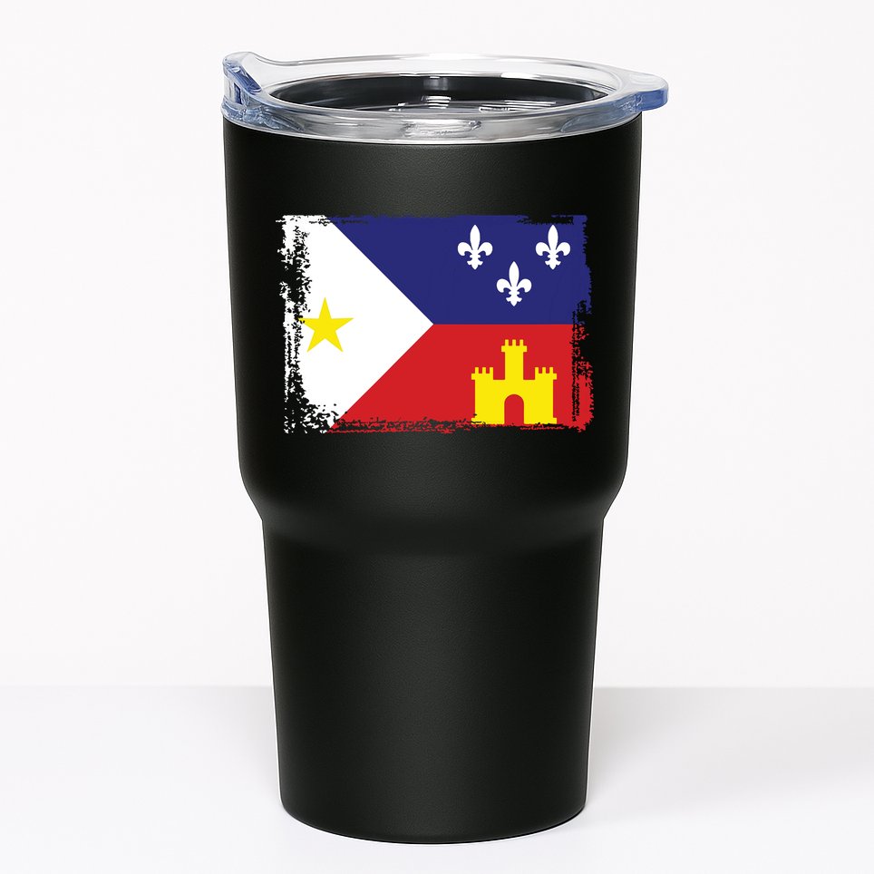 Louisiana Cajun Acadiana Flag Tumbler