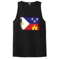 Louisiana Cajun Acadiana Flag PosiCharge Competitor Tank