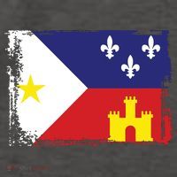 Louisiana Cajun Acadiana Flag Vector Backpack
