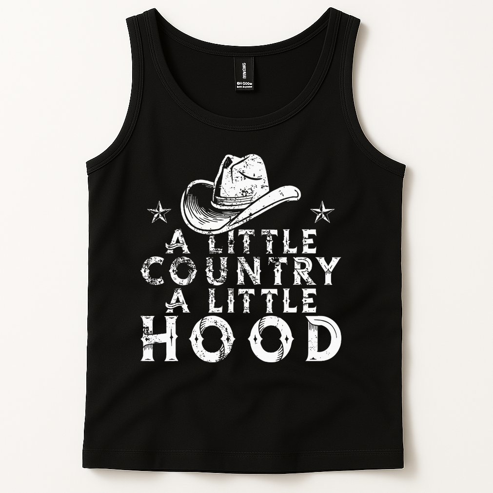 Little Country A Little Hood Music Concert Southern Western Tank Top