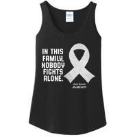 Lung Cancer Awareness Nobody In This Family Fights Alone Ladies Essential Tank