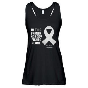 Lung Cancer Awareness Nobody In This Family Fights Alone Ladies Essential Flowy Tank