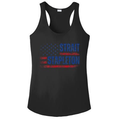 Legendary Country American Flag Patriotic Concert Ladies PosiCharge Competitor Racerback Tank