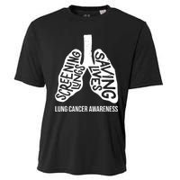 Lung Cancer Awareness Saving Lives Cooling Performance Crew T-Shirt