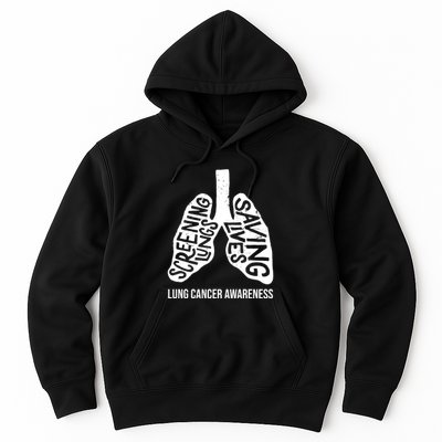 Lung Cancer Awareness Saving Lives Hoodie