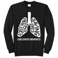 Lung Cancer Awareness Saving Lives Sweatshirt