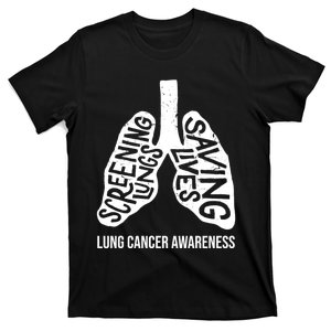 Lung Cancer Awareness Saving Lives T-Shirt