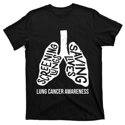 Lung Cancer Awareness Saving Lives T-Shirt