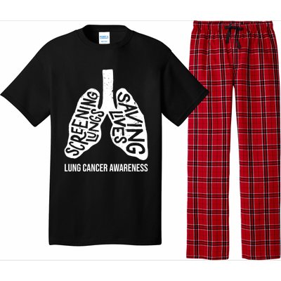 Lung Cancer Awareness Saving Lives Pajama Set