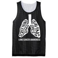 Lung Cancer Awareness Saving Lives Mesh Reversible Basketball Jersey Tank