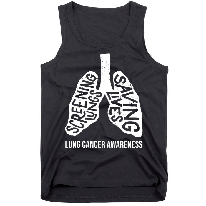 Lung Cancer Awareness Saving Lives Tank Top