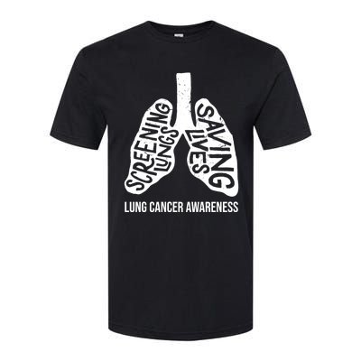 Lung Cancer Awareness Saving Lives Softstyle CVC T-Shirt