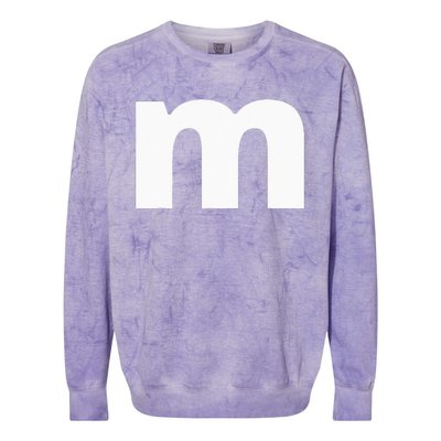 Lower Case Alphabet Matching Design Costume Cute Letter Colorblast Crewneck Sweatshirt