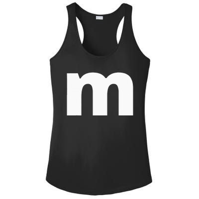 Lower Case Alphabet Matching Design Costume Cute Letter Ladies PosiCharge Competitor Racerback Tank