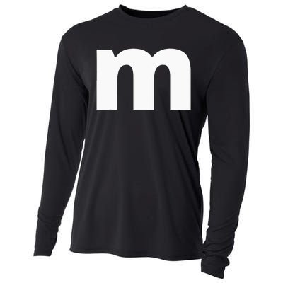 Lower Case Alphabet Matching Design Costume Cute Letter Cooling Performance Long Sleeve Crew