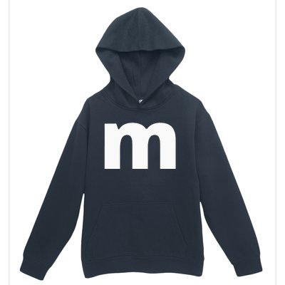 Lower Case Alphabet Matching Design Costume Cute Letter Urban Pullover Hoodie