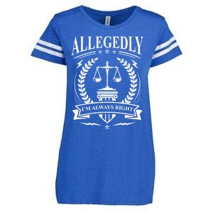 Lawyer Court Attorney Law School Student Gift Future Lawyers Gift Enza Ladies Jersey Football T-Shirt