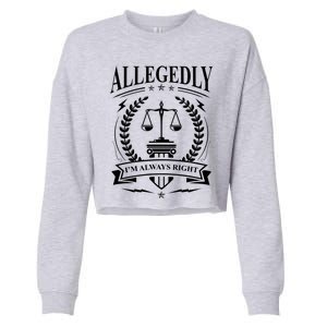 Lawyer Court Attorney Law School Student Gift Future Lawyers Gift Cropped Pullover Crew