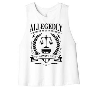 Lawyer Court Attorney Law School Student Gift Future Lawyers Gift Women's Racerback Cropped Tank