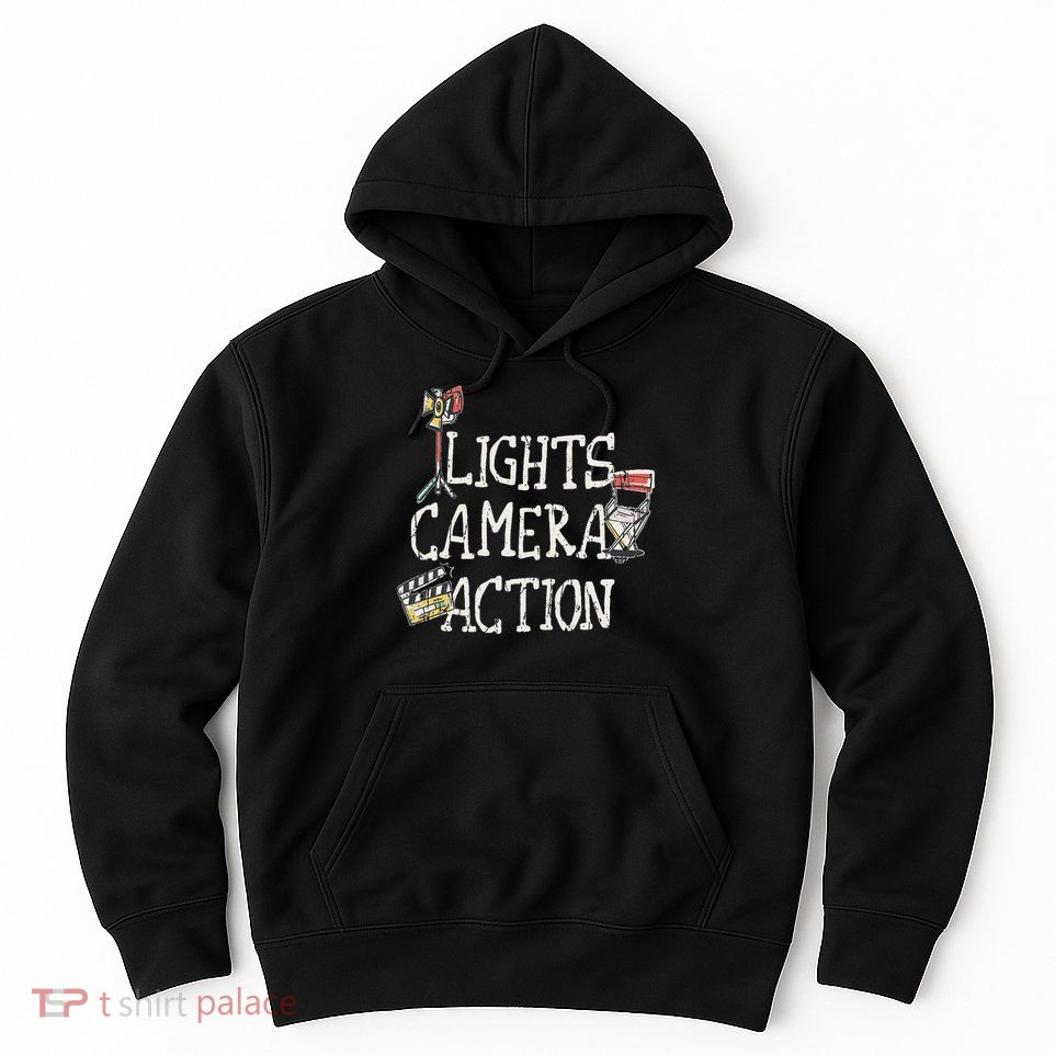 Lights Camera Action Film Director Hoodie